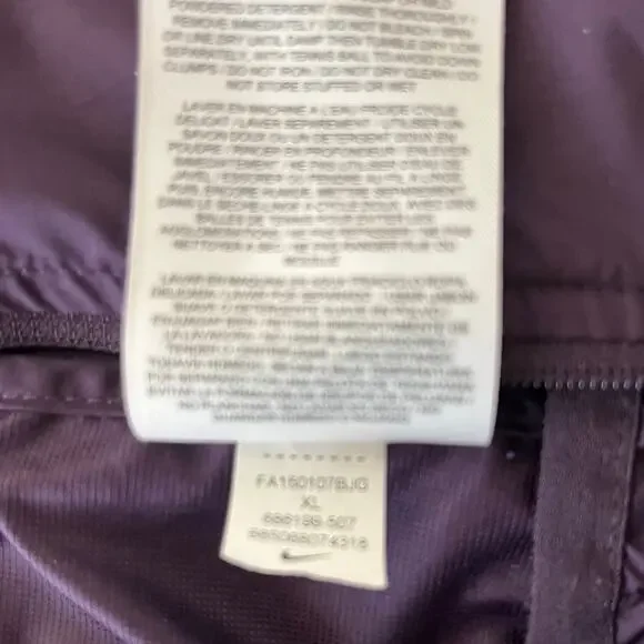 Nike Quilted Puffer Running Vest Womens XL / TG - Picture 6 of 7